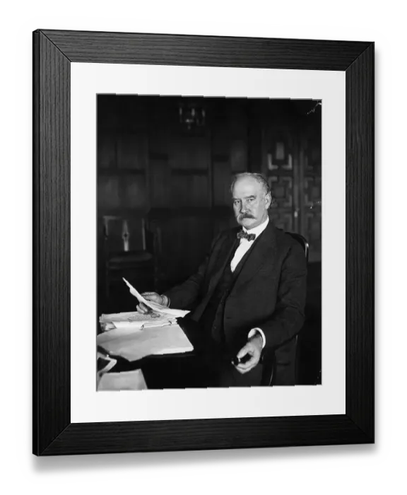 Framed Print : Albert B. Fall Seated at Desk Framed Print : Albert B. Fall Seated at Desk