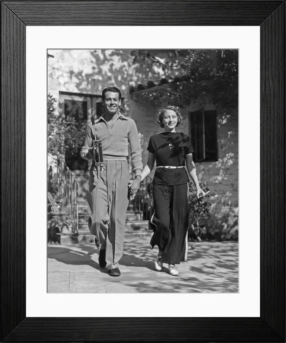 Framed Print : Henry Fonda Walking W / Francis Brokaw Framed Print : Henry Fonda Walking W / Francis Brokaw