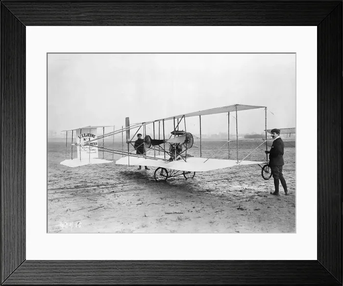 Framed Print : Louis LeJeune and His Airplane Framed Print : Louis LeJeune and His Airplane