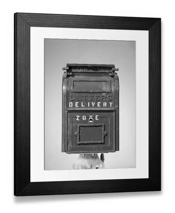 Framed Print : Close Up Of A Mail Box Framed Print : Close Up Of A Mail Box