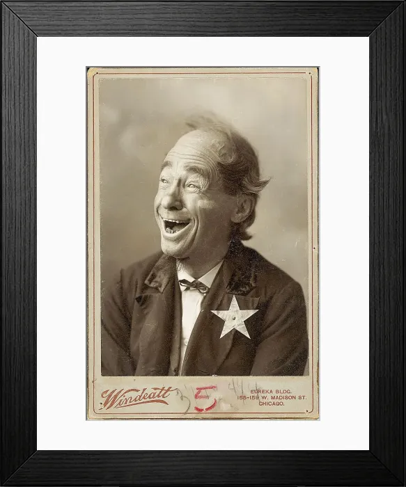 Framed Print : Old-Time Vaudeville Actor Framed Print : Old-Time Vaudeville Actor
