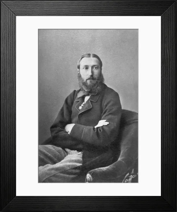 Framed Print : King Leopold Of Belgium Seated, Hands Cro Framed Print : King Leopold Of Belgium Seated, Hands Cro