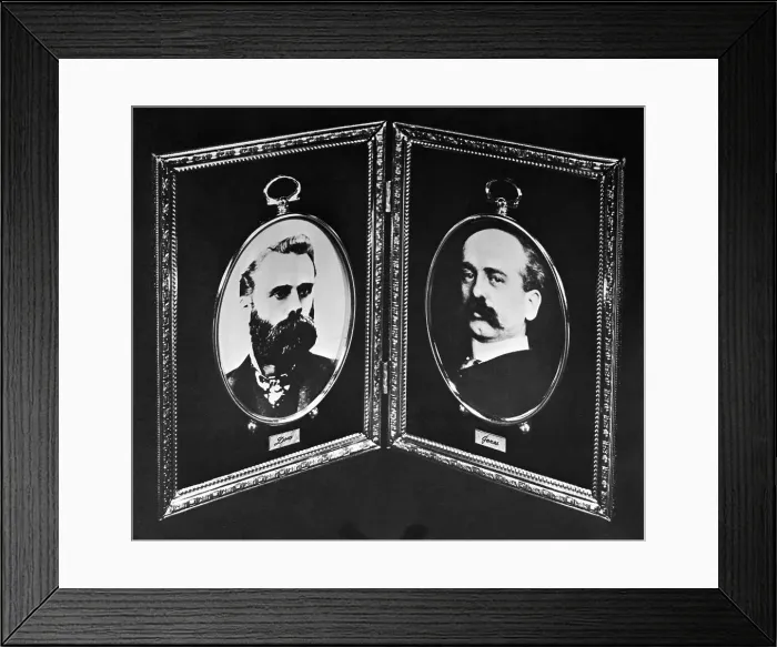 Framed Print : Dow Jones Founders Charles Dow and Edward Jones Framed Print : Dow Jones Founders Charles Dow and Edward Jones