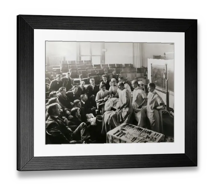 Framed Print : Dr. John Wyeth Performing Operation
