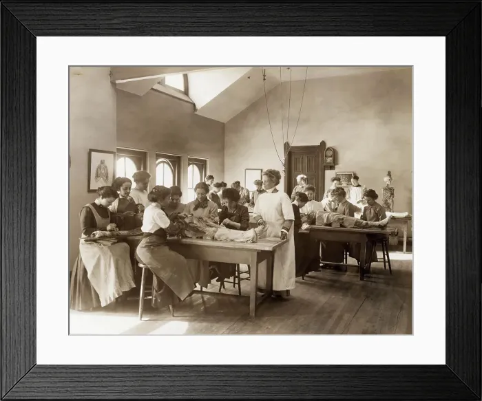 Framed Print : Female Medical Students Dissecting Cadavers Framed Print : Female Medical Students Dissecting Cadavers