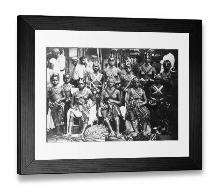 Framed Print : Krous Women in Ceremonial Dress Framed Print : Krous Women in Ceremonial Dress