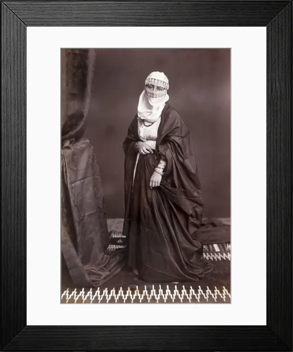 Framed Print : Woman In Middle East Clothing Framed Print : Woman In Middle East Clothing