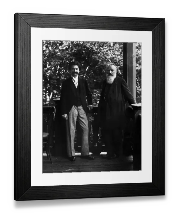 Framed Print : Johann Strauss W / Johannes Brahms Framed Print : Johann Strauss W / Johannes Brahms