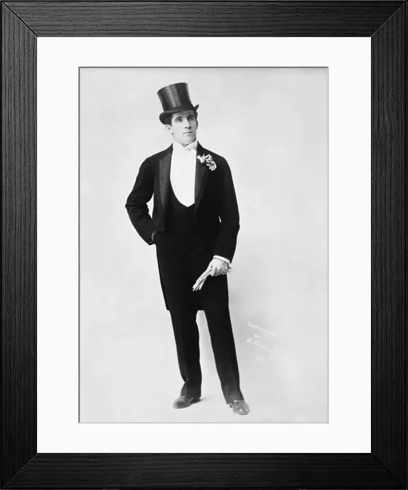 Framed Print : James J. Corbett Standing In Tuxedo Framed Print : James J. Corbett Standing In Tuxedo