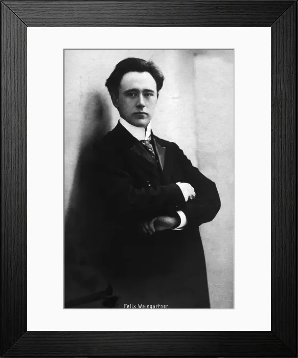 Framed Print : F. Weingartner Waist-Up W / Arms Crossed Framed Print : F. Weingartner Waist-Up W / Arms Crossed
