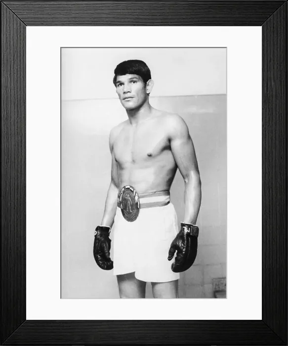 Framed Print : Carlos Monzon In 3 / 4 Length Photo Framed Print : Carlos Monzon In 3 / 4 Length Photo