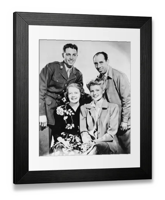 Framed Print : Rita Hayworth in Family Photo W / Vernoncasino Framed Print : Rita Hayworth in Family Photo W / Vernoncasino