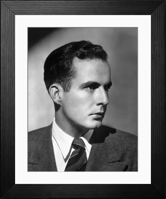 Framed Print : Samuel Barber Portrait / Looks Left Framed Print : Samuel Barber Portrait / Looks Left