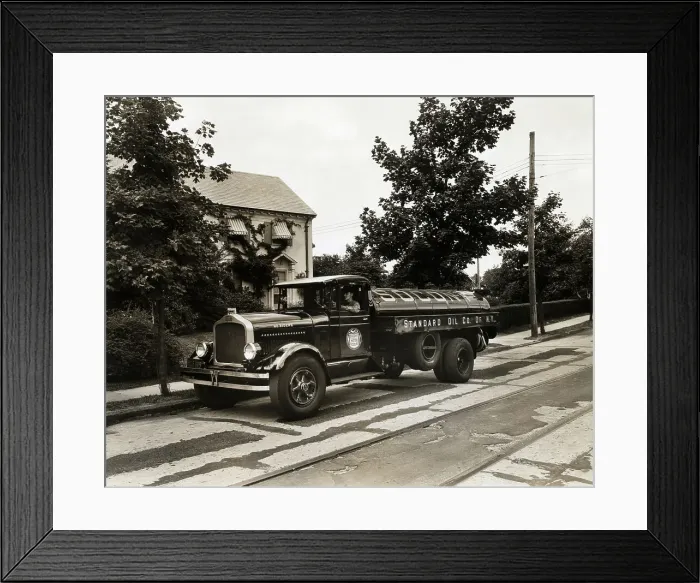 Framed Print : Standard Oil Delivery Truck, 1922 Framed Print : Standard Oil Delivery Truck, 1922