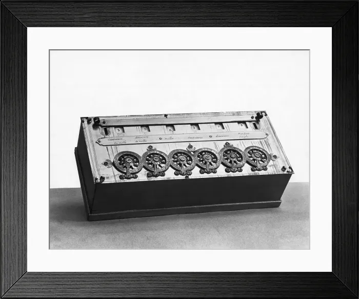 Framed Print : Blaise Pascal Calculating Machine Framed Print : Blaise Pascal Calculating Machine