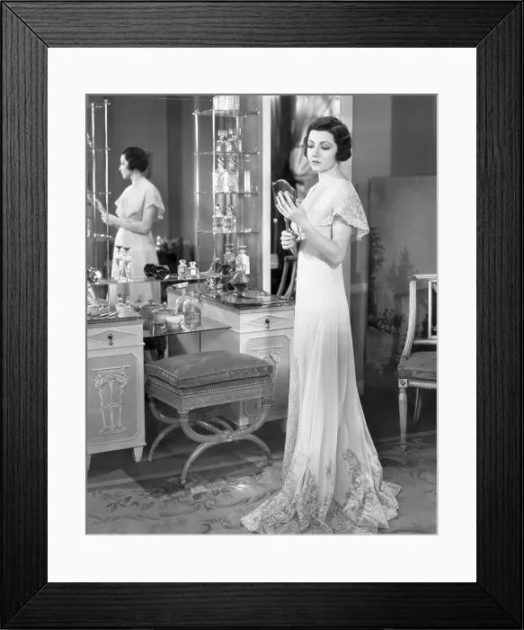 Framed Print : Claudette Colbert In Movie Still;Bedroom Framed Print : Claudette Colbert In Movie Still;Bedroom