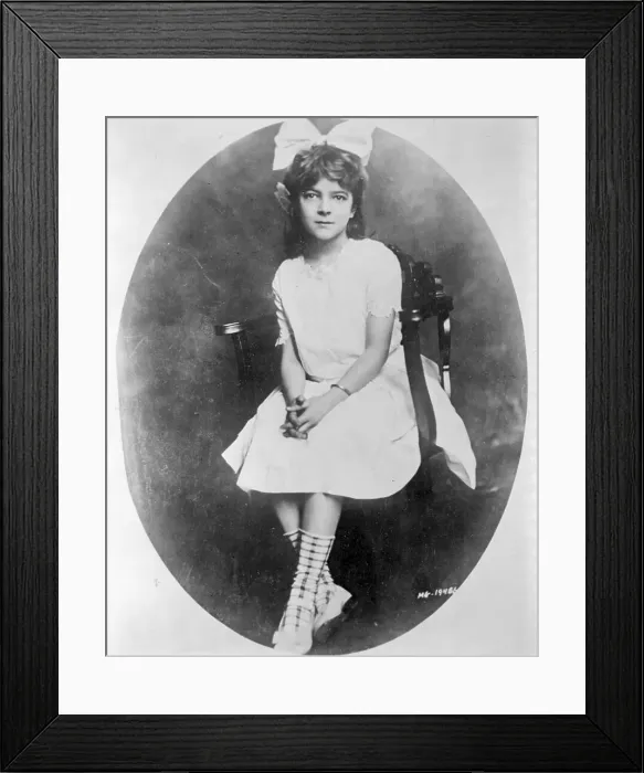 Framed Print : Helen Hayes As A Young Girl Framed Print : Helen Hayes As A Young Girl