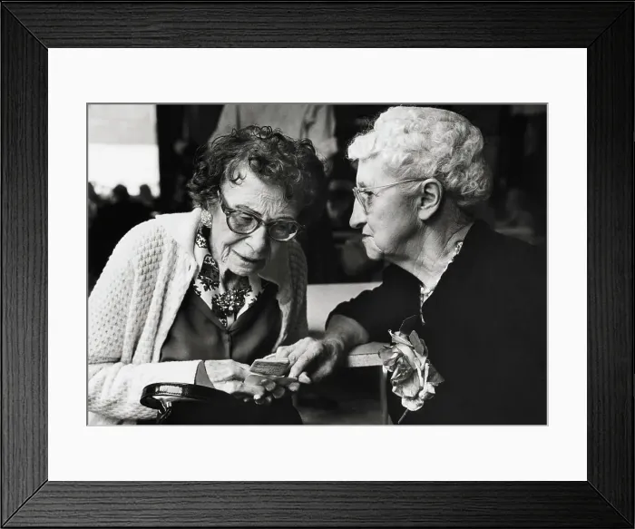 Framed Print : Elderly Women Framed Print : Elderly Women