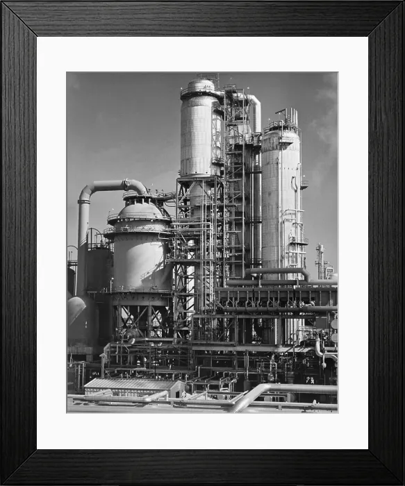 Framed Print : Industrial Catalytic Cracking Unit Framed Print : Industrial Catalytic Cracking Unit