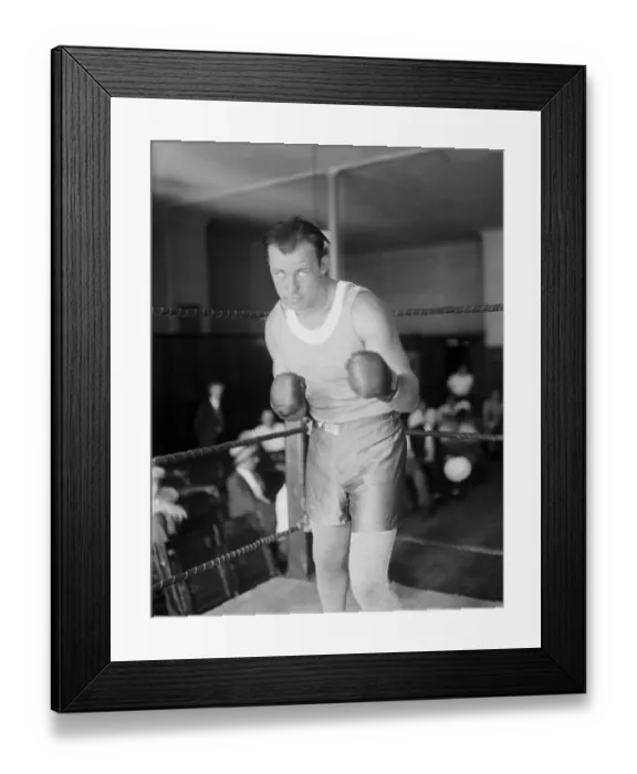 Framed Print : Jack Sharkey In A Fighting Pose Framed Print : Jack Sharkey In A Fighting Pose
