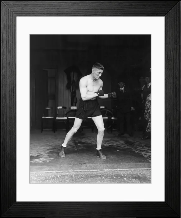 Framed Print : Gene Tunney In Boxing Pose; Full Length Framed Print : Gene Tunney In Boxing Pose; Full Length
