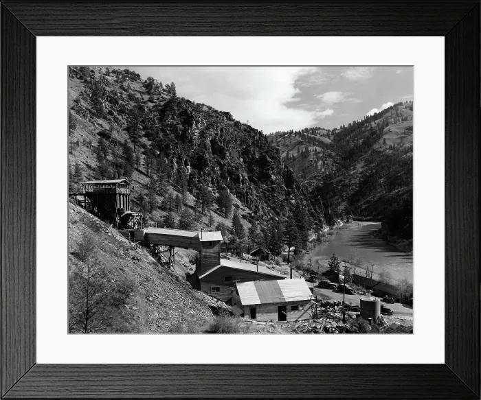 Framed Print : Aerial Photo Of Gold Mine @ River Canyon Framed Print : Aerial Photo Of Gold Mine @ River Canyon