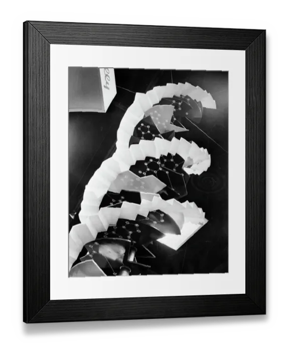 Framed Print : Model Of Dna Molecule Framed Print : Model Of Dna Molecule
