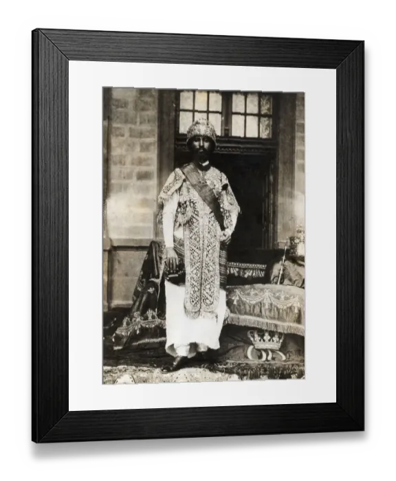 Framed Print : Portrait Of Emperor Haile Selassie Framed Print : Portrait Of Emperor Haile Selassie