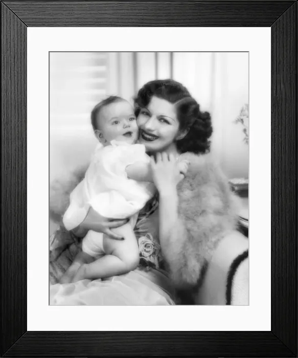 Framed Print : Mrs. Jack Dempsey And Baby Daughter Framed Print : Mrs. Jack Dempsey And Baby Daughter