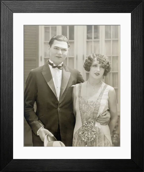 Framed Print : Jack Dempsey And Wife; Waist Up Framed Print : Jack Dempsey And Wife; Waist Up
