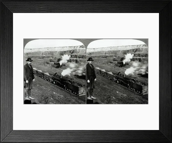 Framed Print : Open Pit Mining In Minnesota
