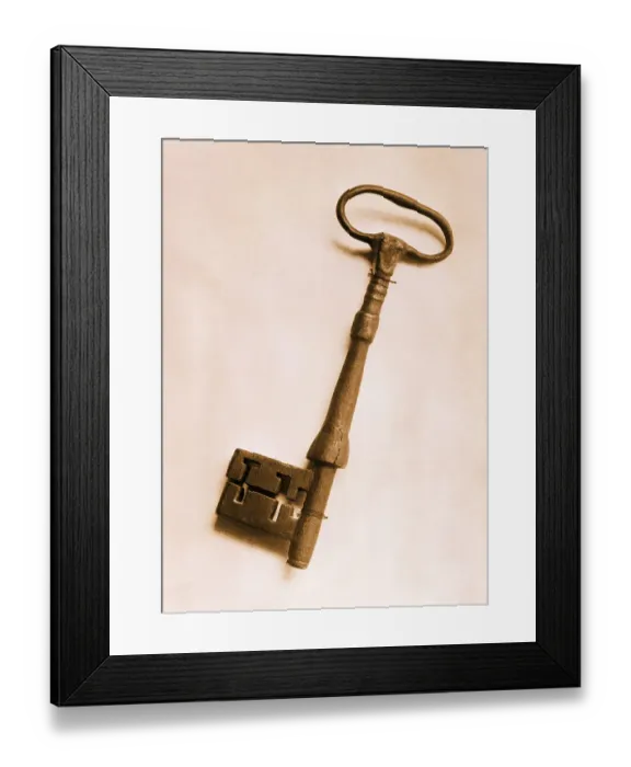 Framed Print : Key That Locked Up Lincoln Conspirators