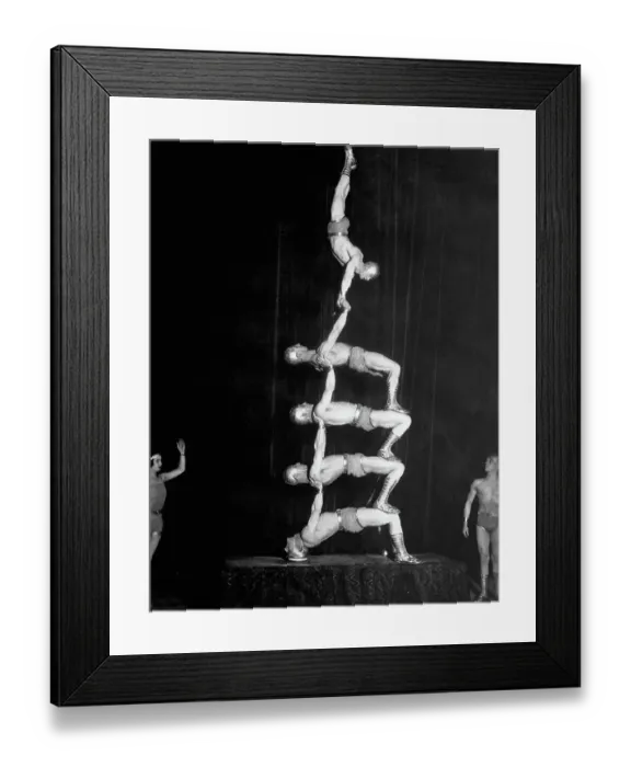 Framed Print : Circus Balancing Feat Framed Print : Circus Balancing Feat