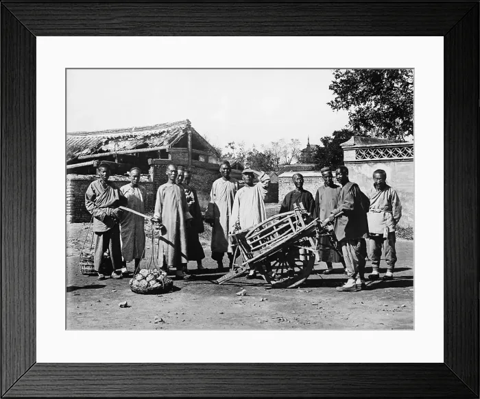 Framed Print : Group Of Chinese Laborers Framed Print : Group Of Chinese Laborers