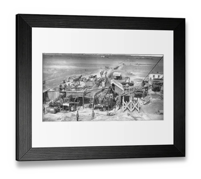 Framed Print : Washing Gear, Floor In Diamond Mine Framed Print : Washing Gear, Floor In Diamond Mine