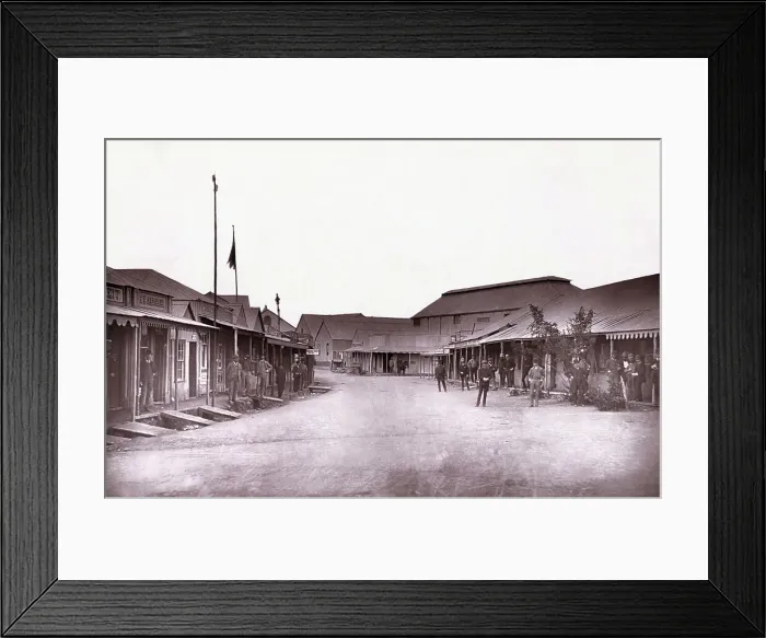 Framed Print : Street Of A Diamond Market Framed Print : Street Of A Diamond Market