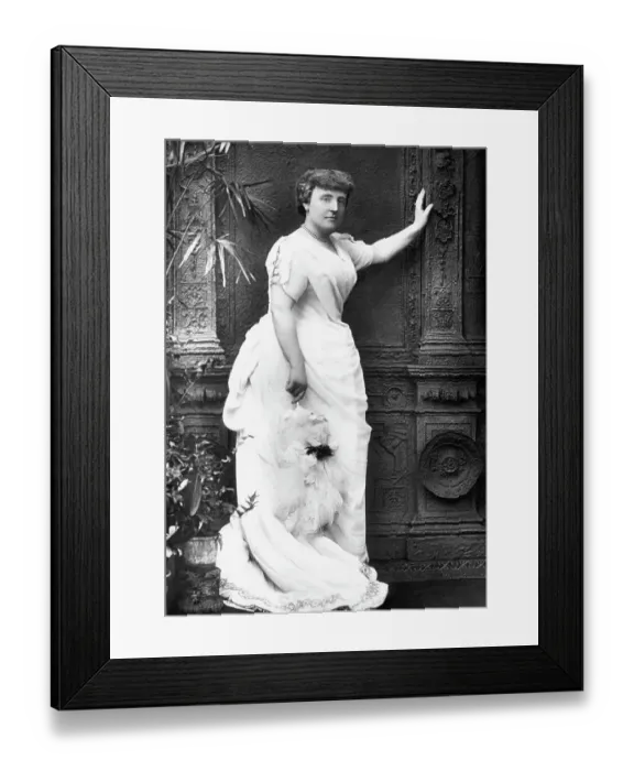 Framed Print : Frances Hodgson Burnett, Full Length Framed Print : Frances Hodgson Burnett, Full Length