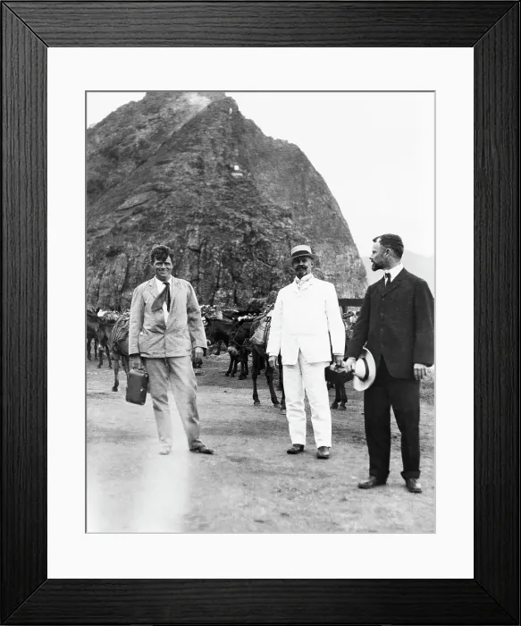 Framed Print : Jack London and His Companions Framed Print : Jack London and His Companions