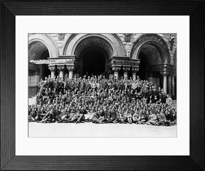 Framed Print : Yale Graduating Class; Pose