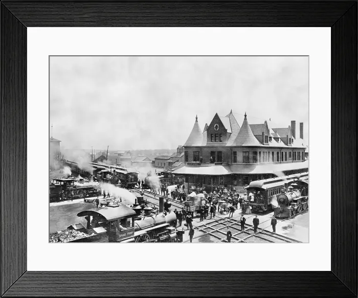 Framed Print : Railroad Depot Framed Print : Railroad Depot