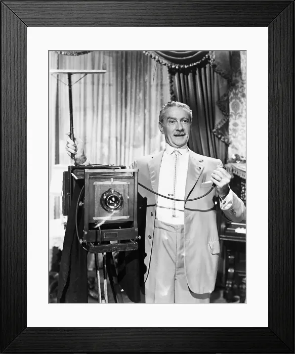 Framed Print : Clifton Webb Taking Picture in Sitting Pretty Framed Print : Clifton Webb Taking Picture in Sitting Pretty