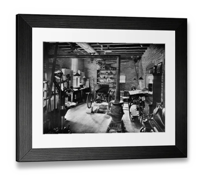 Framed Print : Replica Of Henry Fords Workshop Framed Print : Replica Of Henry Fords Workshop
