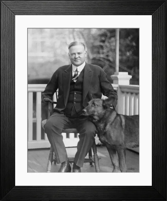Framed Print : Secretary of Commerce Herbert C. Hoover