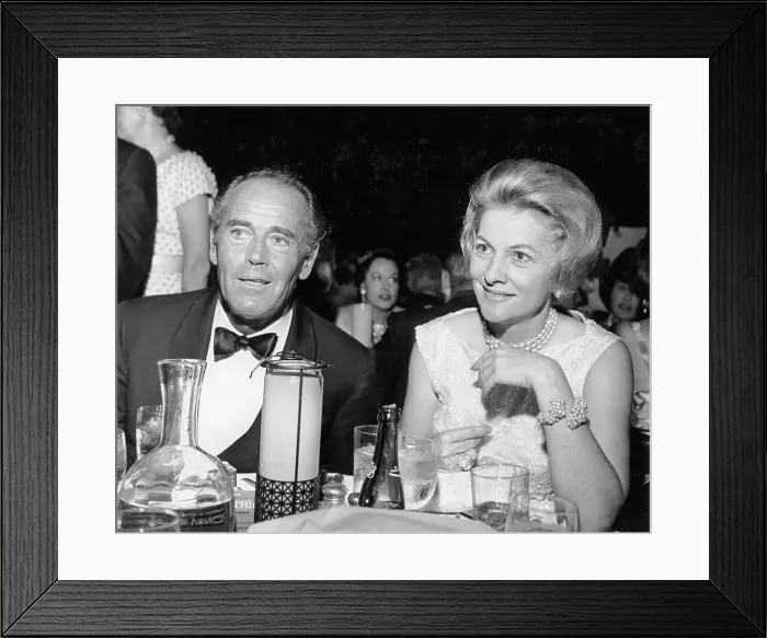 Framed Print : Henry Fonda Chats W / Joan Fontaine Framed Print : Henry Fonda Chats W / Joan Fontaine