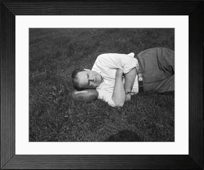 Framed Print : Glenn Pop Warner Napping Framed Print : Glenn Pop Warner Napping