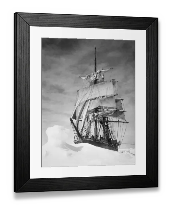 Framed Print : The Terra Nova Ship in Ice Pack at Pole Framed Print : The Terra Nova Ship in Ice Pack at Pole