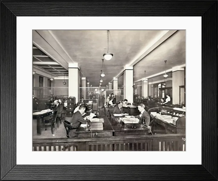 Framed Print : Business Office During Wwi Framed Print : Business Office During Wwi