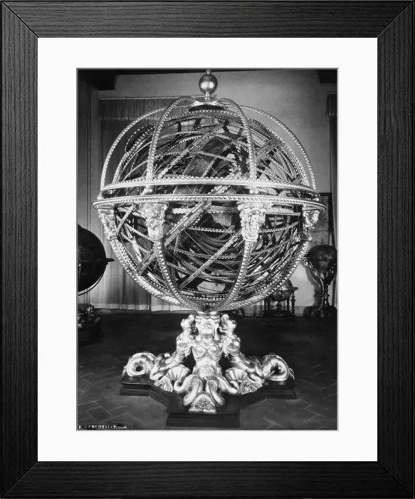 Framed Print : Complex Armillary Sphere In Museum Framed Print : Complex Armillary Sphere In Museum