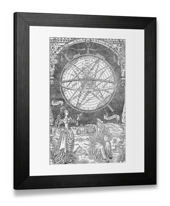 Framed Print : Urania and Orontis Discussing Celestial Map Framed Print : Urania and Orontis Discussing Celestial Map