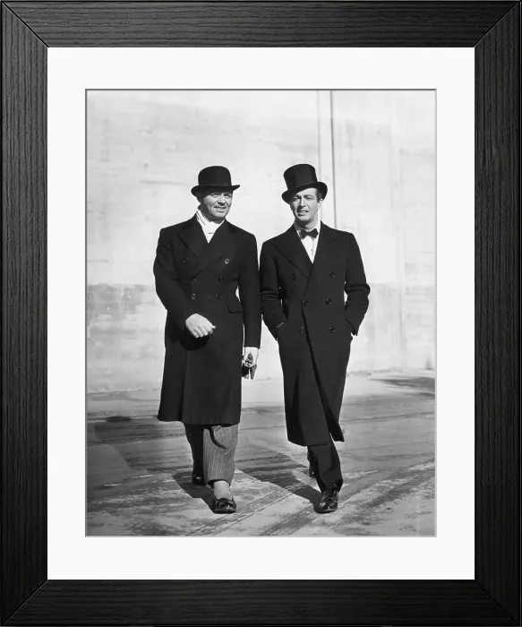 Framed Print : Clark Gable & Robert Taylor Walking Framed Print : Clark Gable & Robert Taylor Walking